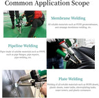 1600W Hand Extrusion Welder Gun Plastic Handheld Extruder Welding Gun Dual Heating System PP HDPE LDPE Pipe Welding Machine (110V Extruder)