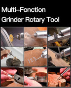 380W Flex Shaft Rotary Tool with Stepless Speed Foot Pedal, Multi-Function Metal Hanging Grinder Carver Kit - Ideal for Carving, Buffing, Drilling, Polishing, Sanding, Cutting- Includes DIY Accessorie