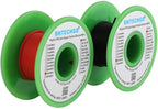 BNTECHGO 28 Gauge Silicone Wire Spool red 50ft and Black 50ft Flexible 28 AWG Stranded Tinned Copper Wire