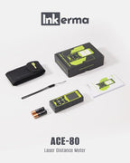Laser Measure, Inkerma Laser Measurement Tool, Laser Distance Meter with Angle Sensor, Ft/in/M Multiple Units, Length/Area/Volume/Pythagorean Mode,Battery Included