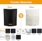 Backflow Preventer Cover Insulated with Thicker 7 Layers Fabric, 30" W x 24" H Backflow Cover with Aluminum Foil Layer for Winter Pipe Freeze Protection, Backflow Insulation Cover