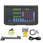TTL LED Digital Readout 3 Axis DRO with RS232 Communication Interface Port for Milling Lathe Grinder Boring Machines