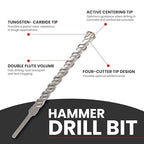 1-1/4 X 36 in SDS MAX Bits, Rotary Hammer Drill Bits, Carbide Drill Bits, Masonry Drill Bits for Concrete, Stone and Brick, SDS MAX Hammer Double Flute, Masonry Drill Bit, Concrete Drill Bit