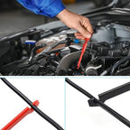 inShareplus Electronic Wire Piercing Probe Clip 2mm for Automotive Diagnostic Tester Tool, Puncture Wire Back Probe Pins Insulation for Car Circuit Detection Black&Red, 2 Pack