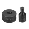 HARFINGTON Hydraulic Hole Punch Die Φ13mm Round Hole 40Cr Steel Electric Punching Kit for CH70 Electric Punching Machine, Black