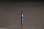 O Single Flute Upcut Spiral End Mill CNC Router Bit with NACO Coating for Plastic Cutting with Mirror Finish (1, 1/8 D x 1/2 CH x 1/4 SHK x 2L) UT188