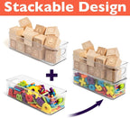 CLEARSPACE Plastic Pantry Organization and Food Storage Bin – Great Kitchen Fridge Organizer Bins, 2 Pack
