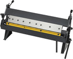 24" Sheet Metal Bender, W-2420A Pan and Box Metal Hand Brake 0-135° Industrial Precision Pan Metal Hand Brake with Removeable Fingers for Carbon Steel, Aluminum