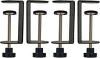 3 inch C-Clamp with Four Small Holes in the back, 4-Pack Adjustable Desk C Clamps for Range 0.35"~3.37", Versatile Clamp for Brake, Parts Assembly, Fastening, Welding, Woodwork, Metal Work