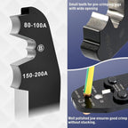 iCrimp IWS-8200A Battery Lugs and Open Barrel Connectors Crimping Tools works with Wire AWG 9-2