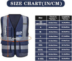 6XL 7XL 8XL navy amazon safety vest for man