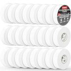 SWRT 24 Pack UL/CSA Listed White Electrical Tape 7 mils-600V, 0.75 in x 66 FT White Electric Tape Flame Retardant, Strong Adhesive, for Home DIY Electrical Repairs Professional Installations