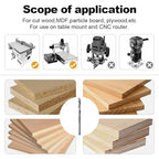 FivePears Up&Down Cut Compression Spiral Router Bit for CNC, 1/8" Cutting Diameter, 3/4" Cutting Length, 1/8 inch Shank, Carbide End Mill Router Bit for Wood Carving Engraving Grinding Grooving