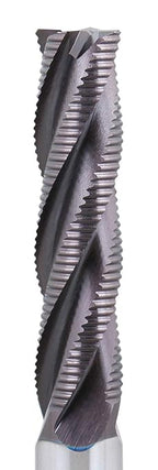 Accusize Industrial Tools 1/2'' Fine Tooth M42 8% Cobalt Tialn Roughing End Mill, 1/2'' Shk Dia, 2'' Flute Length, 4'' Oal, 4 Flute, 1104-0120