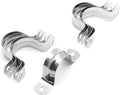16Pcs 1-3/8 Inch Stainless Steel Conduit Clamps, Two Hole Strap U Bracket Rigid Pipe Strap Metal U Clamp Conduit Strap Tension Clips U-tube Clamp Heavy Duty