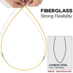 32.2FT Fiberglass Running Electrical Wire Cable Glow Rods Wire Pulling, Fish Rods Electrical Kit with 6 Different Attachments and Fish Tape Wire Puller Kit (Yellow)