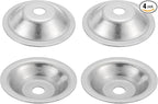 MECCANIXITY 4 Pcs M12 Arbor Washer, 2x80mm 304 Stainless Steel Bench Grinder Arbor Washer for Bench Grinder Polisher Wire Wheel Buffing, Silver