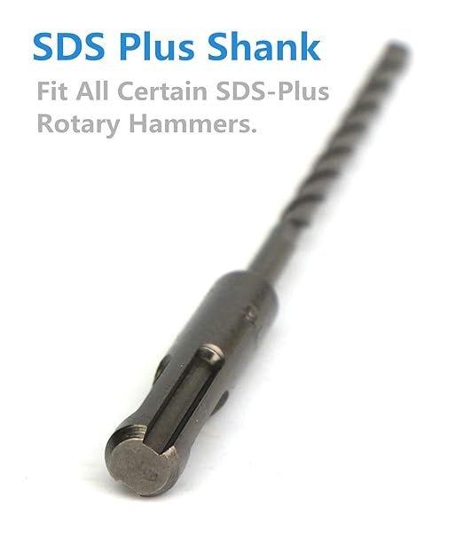 1PCS, 1/4" x 6 ", SDS Plus Hammer Drill Bits, Rotary Hammer Drill Bits
