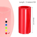 MECCANIXITY Battery Wrap PVC Heat Shrink Tubing 60mm Dia 95mm Flat 10 Feet(3meters) Red Good Insulation for Battery Pack