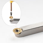 TASP Titanium Coated Carbide Cutter Inserts for Wood Turning Tools,12mm,Pack of 10,Circular