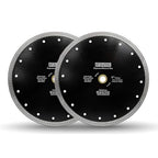 DT-DIATOOL 9 Inch Diamond Blade for Granite, Marble, Porcelain & Ceramic - Pack of 2