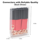 Thick Copper Electric Wire Lugs,20Pcs Bare Copper Gauge 8Awg-5/16(M8) Ring Heavy Duty Battery Cable Lugs Ends Ring Terminals Connectors with 20Pcs 3:1 Heat Shrink Tubing Assortment Kit