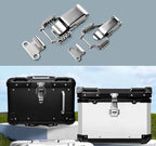 2 Pack Small Stainless Steel Spring Toggle Latch and Hook, Spring Draw Locking Catch Clamp Lacth with Screws for Toolbox Cabinet Boxes, 2-7/10 inch x 1 inch