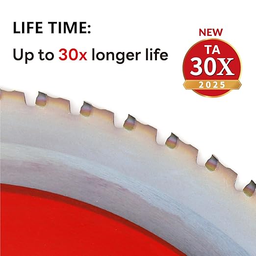 Metal Cutting Circular Saw Blade, Steel and Stainless Steel Cutting, The Cutting Head uses a Special Anti-Heat Sticking Coating with high Finish and Long Life, FMB 10 inch 66-Tooth 1" -TA