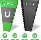4Pack Magnetic Wrench Organizer wrench rack Tool Trays, Premium Quality Wrench Holder SAE(1/4" - 1/16") and Metric(6mm-24mm)