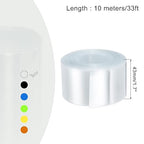 MECCANIXITY Battery Wrap PVC Heat Shrink Tubing 26mm Dia 43mm Flat 33 Feet(10meters) Clear Good Insulation for Battery Pack