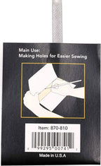 Lineco, Medium Duty Awl, Fine Point with Stainless Steel Straight Handle, for Sewing and Bookbinding