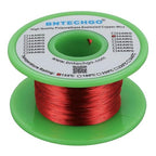 BNTECHGO 34 AWG Magnet Wire - Enameled Copper Wire - Enameled Magnet Winding Wire - 4 oz - 0.0063" Diameter 1 Spool Coil Red Temperature Rating 155℃ Widely Used for Transformers Inductors