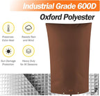 TOHONFOO Backflow Preventer Pipe Insulation Cover (5°F) - Irrigation Sprinkler Valve Insulated Pouch - Water Well Pump Cover - Sturdy 5 Layers for Winter Freeze Protection, 22" W x 34" H, Brown