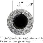 Foam King Insulating Foam Pipe Covers - 12 Pack Choose Size (1 inch)