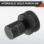 HARFINGTON Hydraulic Hole Punch Die 9.8x9.8mm Square Hole 40Cr Steel Electric Punching Kit for CH70 Electric Punching Machine, Black