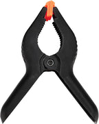 MOUYAT 12 Pack 6 Inch Spring Clamps, Nylon Spring Clamp, Plastic Heavy Duty Grip Clips Strong Grip Backdrop Clips for Background Muslin, Paper, Canvas, Photo Studio, 3 Inch Opening