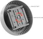 DZQ Rotating Bur Holder 116 Holes,Rotary Tool Holder 1/8" Diameter,Mandrel Drill Holder 360 Degree Rotating,for Drill Home and Garage Tool Accessories(Gray)