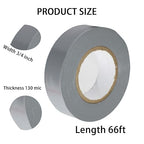 QILIMA Electrical Tape 10 Pack 3/4-Inch by 60 Feet,Lead-Free Flame Retardant Electrical Tape, Adhesive for General Home Vehicle Auto Car Power Circuit Wiring Sliver (130mic)