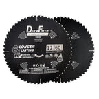 12-Inch 60-Tooth Professional Finish ATB Saw Blade with DuraGuard Anti-Stick for Miter and Table Saws (DF1200SP60)
