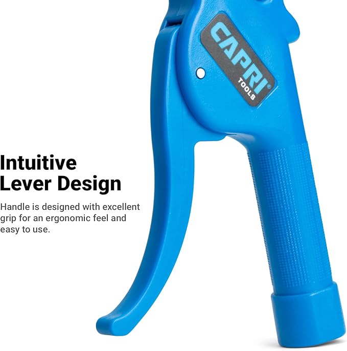 Capri Tools 21072 5-in Air Blow Gun with Rubber Tip, Blue