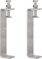 2 Pack 304 Stainless Steel C Clamps with 130mm/5.12" Stable Wide Jaw Opening Tiger Clamp for Woodworking Welding Construction Household Mount