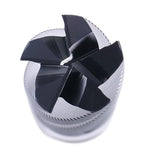 Accusize Industrial Tools 1'' Fine Tooth M42 8% Cobalt Tialn Roughing End Mill, 1'' Shk Dia, 3'' Flute Length, 5-1/2'' Oal, 5 Flute, 1104-0031