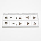 Tungsten Alloy Chamfered Angle Insert Set for Chamfering Machines, Ideal for Chamfering Deburring on Steel and Other Metals (Chamfered Cutter Kit)