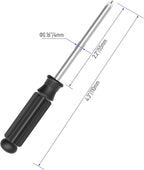 5PCS Mini Phillips Screwdriver, 4mm Cross Head with Black Non-slip Handle for Small Appliances, 4.33"(110mm) Total Length, Magnetic