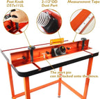 O'SKOOL Precision Router Table Accessory Kit - Includes Fence and Table Featherboards, Aluminum Insert Plate, Dust Port Accessories