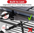 4 Layers Power Tool Organizer Wall Mount with Power Strip, Heavy Duty Metal Shelf, 400lbs Capacity for Cordless Drills, Batteries & Garage Storage (4 Slots with 2 Outlets Power Strip)