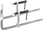 2-Pack Welding Bar Clamps 12 Inch,Drop Forged Steel Bar Clamps Throat Depth 3 inch Load Force 450 Lbs for Woodworking,Welding,Metal working
