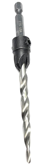 FTG USA Adjustable Wood Countersink Drill Bit #14 (1/4") with Tapered Drill Bit for Woodwork