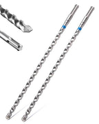 toolant SDS Plus Rotary Hammer Drill Bits Set for 3/8" x12inch 2pcs,Carbide Tipped 2-Cutter for Concrete,Masonry and Brick
