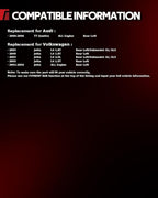 Torchbeam Rear Brake Caliper Left for Volkswagen 2001-2004 Jetta, Audi 2000-2006 TT Quattro, Volkswagen 2005 Jetta 1.9T, Rear Left Caliper Replace # 19B2575